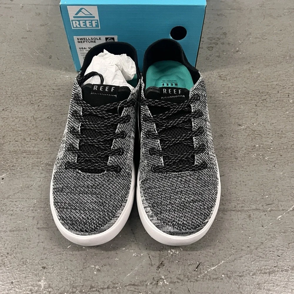 Reef Men's Swellsole Neptune Charcoal‎ Slip-On Comfort Shoes Size 10 Lightweight